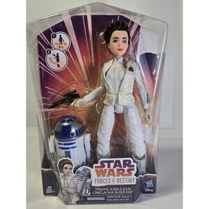 NEW 2016 STAR WARS FORCES OF DESTINY PRINCESS LEIA ORGANA & R2-D2 Hasbro Disney